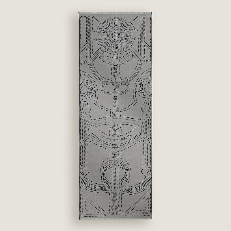 Eperon d'Or Pique Sellier rectangle - Brown | Hermès USA